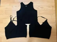 H&M ブラック キャミソール M 3枚セット