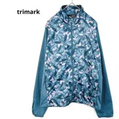 trimark ウィンドブレーカー ジップアップ　ジャージ　ボタニカル柄　L