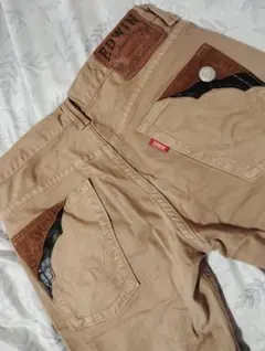 送料込み★EDWIN　エドウィン472XVSベージュ系ダメ－ジデニムsize32