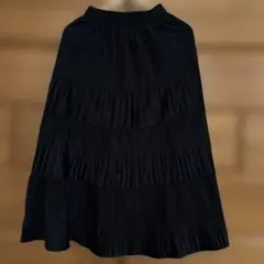 黒のプリーツスカート ワンサイズ