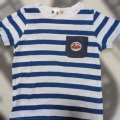 アンパンマン　刺繍付き　ストライプTシャツ　サイズ95
