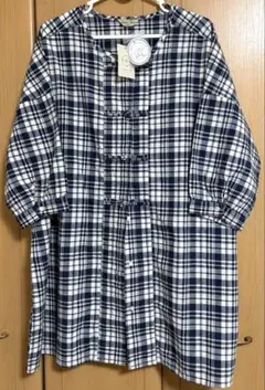 サマンサモスモス/チャイナボタンクルーネックチュニック　新品未使用タグ付のサムネイル