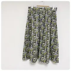 マッキントッシュ 花柄 フレアスカート 34 春夏 上品