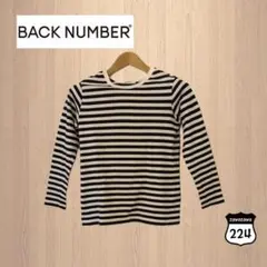 バックナンバー ライトオン ボーダーカットソー 長袖　M　FUL-0095