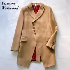 【美品】ヴィヴィアンウエストウッドマン ウールコート キャメル 46 美品ヴィヴィアンウエスト ウッドマン Vivienne Westwood MANウール100