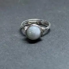 WR49S 天然石 パワーストーン ワイヤーリング ビルマ産 翡翠 ジェダイト