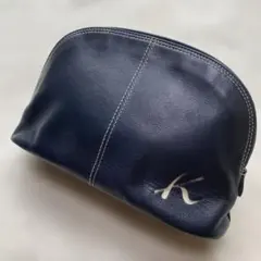 キタムラ　ポーチ　ネイビーのサムネイル