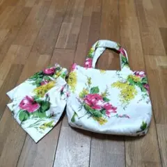 ハンドメイド　トートバック&巾着３点セット