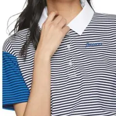 新品 希少 L デサント SRIXON golf プロ使用モデル ポロシャツ 紺のサムネイル
