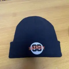 WEGO ワンポイント刺繍ブラックニット帽‼️