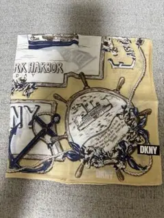 DKNY ハンカチ ニューヨーク港 マリン柄 新品未使用