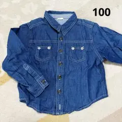 ELLE エル　デニムシャツ　100