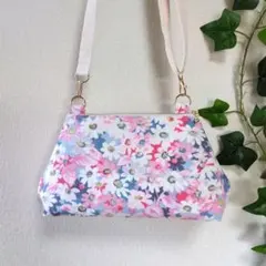 ハンドメイド　キャスキッドソン　台形型ショルダーポーチ