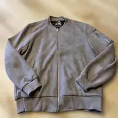 Retro Engine グレー ジップアップ　ブルゾン