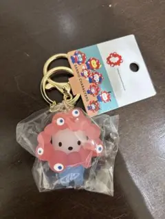 新品　サンリオ ミャクミャク コラボ クリア キーホルダー ポチャッコ　大阪万博