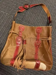 robita ロビタ 総ハラコ/リザード レディース レザー ショルダーバッグ