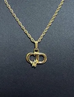 極美品 Christian Dior Bee 蜂 ゴールド ネックレス