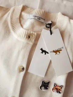 公式オンライン完売！メゾンキツネ ダブルフォックスカーディガン M