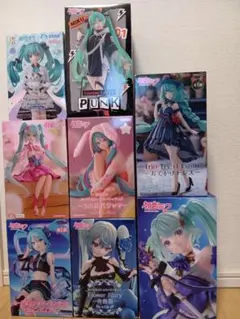 【匿名配送】初音ミク　プライズフィギュア8個まとめ売り