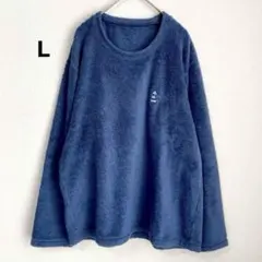 UNIQLO【メンズL】ミッキーマウス　フリース　紺色　ネイビー　ルームウェア