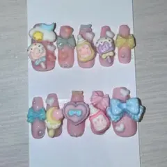 現品販売 平成女児ネイル ゴテゴテネイルチップ
