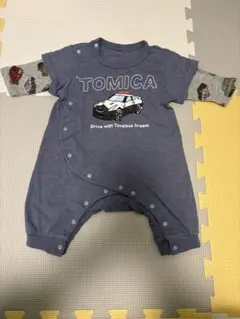 トミカ 車プリントロンパース サイズ60