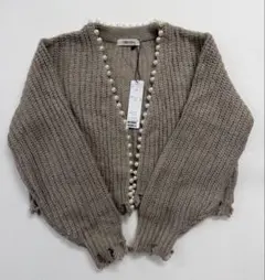 COCO DEAL パール付きニットカーディガン 新品タグ付き 定価15000円