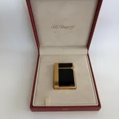상태좋음 S.T.Dupont デュポン 黒漆 ゴールド ガスライター 상자 포함