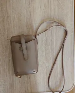 ハニーズ ベージュピンク スマホショルダーバッグ