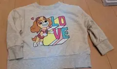 パウ・パトロール トレーナー 110cm グレー