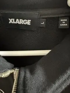 XLARGE ハーフジップ　トレーナー　黒