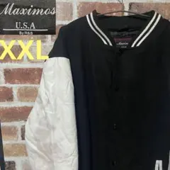 M156 Maximas スタジャン 古着 スタジアムジャケット ブラック