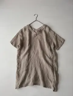 evam eva エヴァムエヴァ リネン ワイド シャツ 麻100% 日本製 - メルカリ