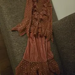 ラメニット&マーメイドスカートのセットアップ