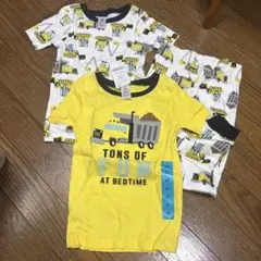 建設機械プリント パジャマ 4Tのサムネイル