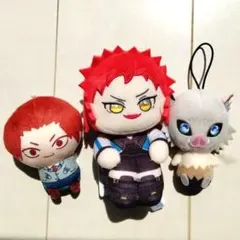 ヒーローアカデミア 鬼滅の刃 ヒプシスマイク 3点セットぬいぐるみ