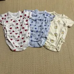 ユニクロ　ボディスーツ　60 3点セット