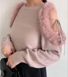 snidelエコファースリーブニットプルオーバー