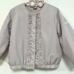 プティマイン　フリル付きピンクジャケット 110cm