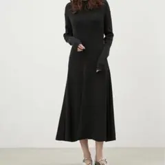 ミラオーウェンオフショルダーロングリブニットワンピース 09WNO245024