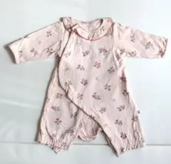 さくらんぼ柄ツーウェイ・ドレスオール 70cm　モクモフ