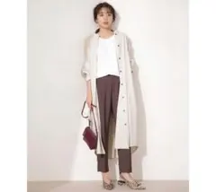 NANO universe ライトツイルスタンドワンピース コート アウター