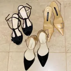 ドレスにもスーツにも♥【新品/美品】ヒール 3点セット