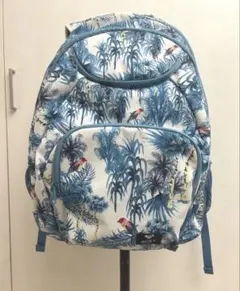 ROXY トロピカル柄 ヤシの木　インコ　総柄　リュックのサムネイル