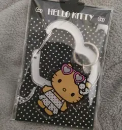 sanrio 日焼けハローキティ♡アクリルカラビナ ハート キーホルダー