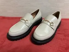 BAYFLOW 厚底ビットローファー アイボリー　Lサイズ　24.5