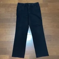 UNIQLO ブラックジーンズ 28 71cm ストレート 股下66cm 低身長