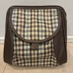 ジャクエツ 通園リュックサック チェック ブラウン 幼稚園