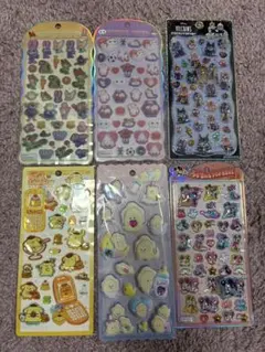 R*A様 コットンパフィシール　プチドロップステッカー　6パック