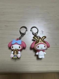 宇佐美×マイメロディ　立体ラバーキーホルダー 2種セット
